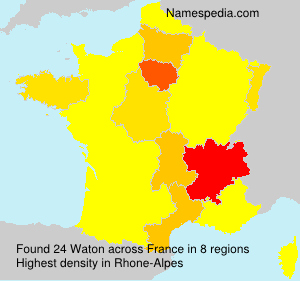 Surname Waton in France Surname Waton in France