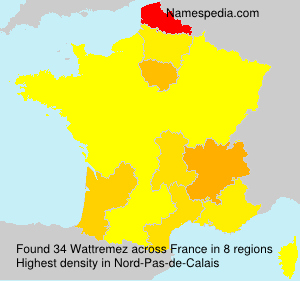 Surname Wattremez in France Surname Wattremez in France
