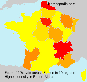Surname Wavrin in France Surname Wavrin in France