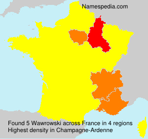 Surname Wawrowski in France Surname Wawrowski in France