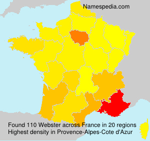 Surname Webster in France Surname Webster in France