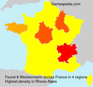 Surname Weckenmann in France Surname Weckenmann in France