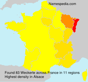 Surname Weckerle in France Surname Weckerle in France