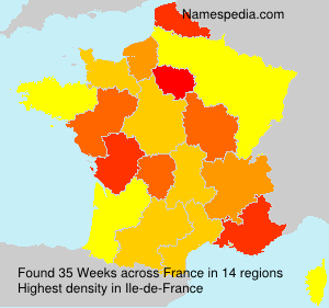 Surname Weeks in France Surname Weeks in France