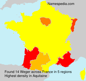 Surname Weger in France