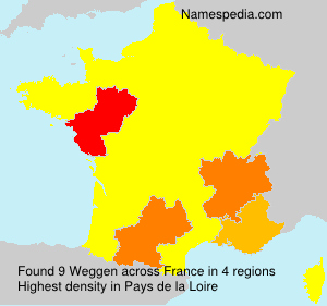 Surname Weggen in France Surname Weggen in France
