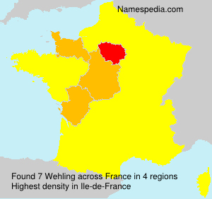 Surname Wehling in France Surname Wehling in France