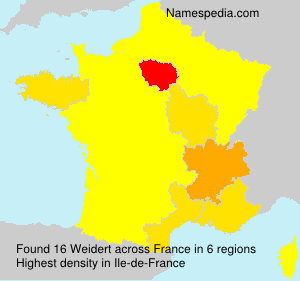 Surname Weidert in France Surname Weidert in France