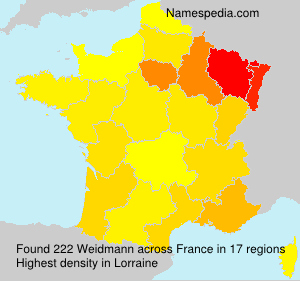 Surname Weidmann in France Surname Weidmann in France