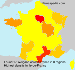 Surname Weigand in France Surname Weigand in France