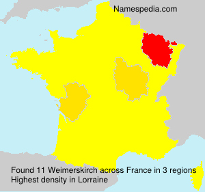 Surname Weimerskirch in France Surname Weimerskirch in France