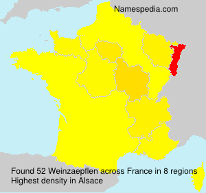 Surname Weinzaepflen in France Surname Weinzaepflen in France