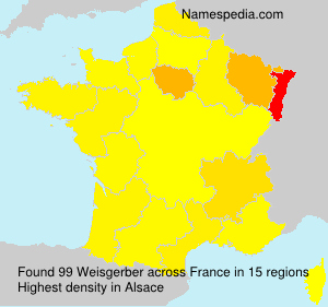 Surname Weisgerber in France