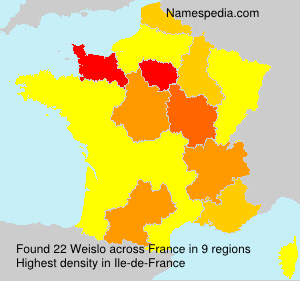 Surname Weislo in France