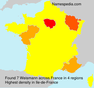 Surname Weismann in France Surname Weismann in France
