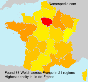 Surname Welch in France Surname Welch in France