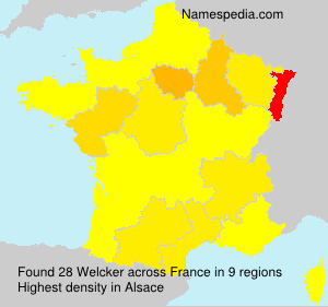 Surname Welcker in France Surname Welcker in France