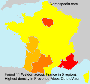 Surname Weldon in France Surname Weldon in France