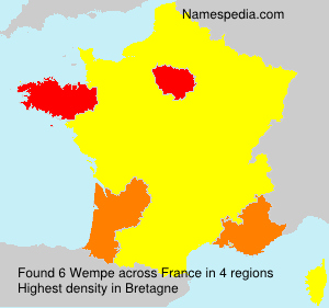 Surname Wempe in France Surname Wempe in France