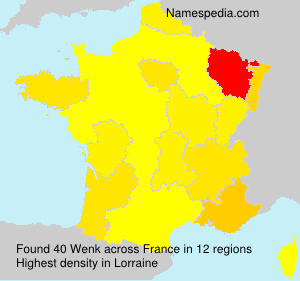 Surname Wenk in France Surname Wenk in France