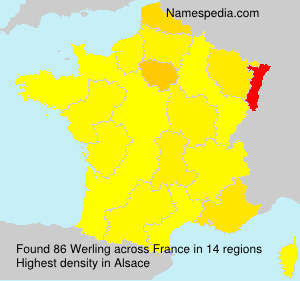 Surname Werling in France Surname Werling in France