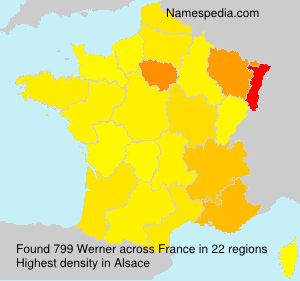 Surname Werner in France Surname Werner in France