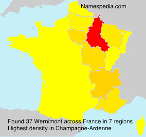 Surname Wernimont in France Surname Wernimont in France