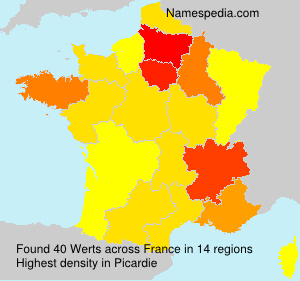 Surname Werts in France Surname Werts in France