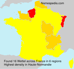 Surname Wettel in France Surname Wettel in France