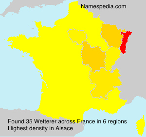 Surname Wetterer in France Surname Wetterer in France