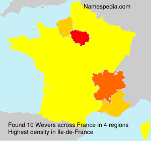 Surname Wevers in France Surname Wevers in France