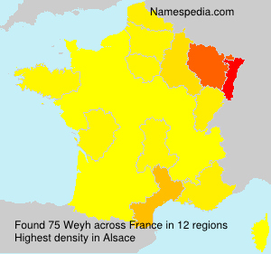 Surname Weyh in France Surname Weyh in France