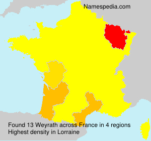 Surname Weyrath in France Surname Weyrath in France