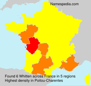 Surname Whitten in France Surname Whitten in France