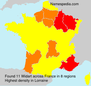 Surname Widart in France