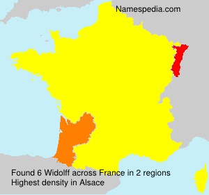Surname Widolff in France Surname Widolff in France