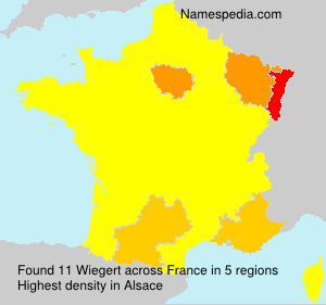 Surname Wiegert in France Surname Wiegert in France