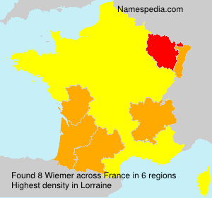 Surname Wiemer in France Surname Wiemer in France