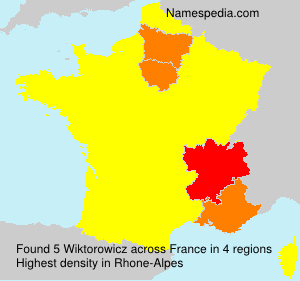 Surname Wiktorowicz in France Surname Wiktorowicz in France