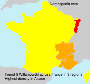 Surname Willamowski in France Surname Willamowski in France