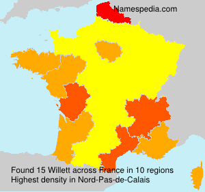 Surname Willett in France Surname Willett in France