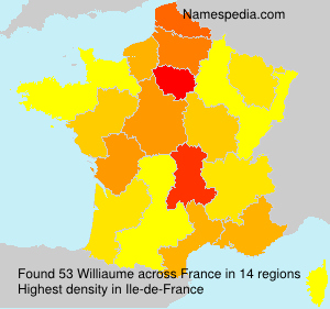 Surname Williaume in France Surname Williaume in France