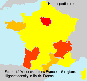 Surname Windeck in France Surname Windeck in France