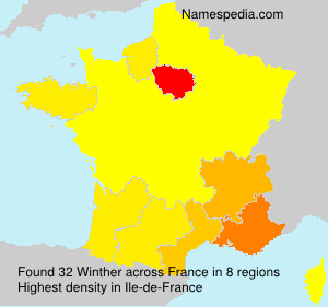Surname Winther in France Surname Winther in France