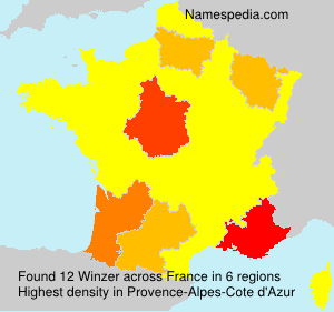 Surname Winzer in France Surname Winzer in France