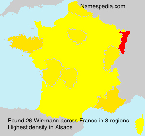 Surname Wirrmann in France Surname Wirrmann in France