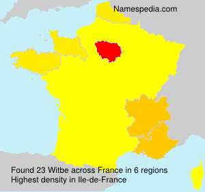 Surname Witbe in France Surname Witbe in France