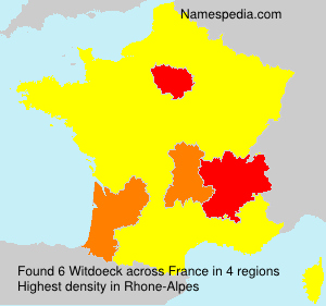 Surname Witdoeck in France Surname Witdoeck in France