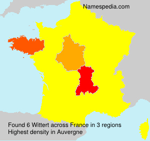 Surname Wittert in France Surname Wittert in France