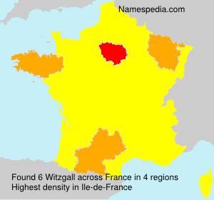 Surname Witzgall in France Surname Witzgall in France